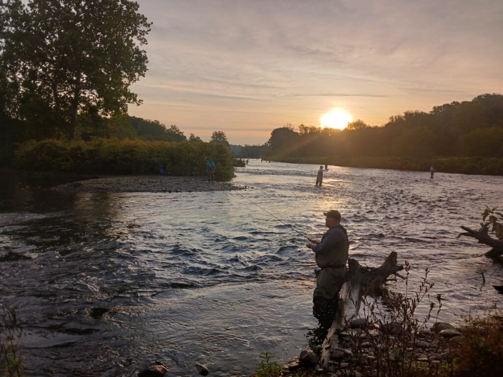 men on the Salmon river